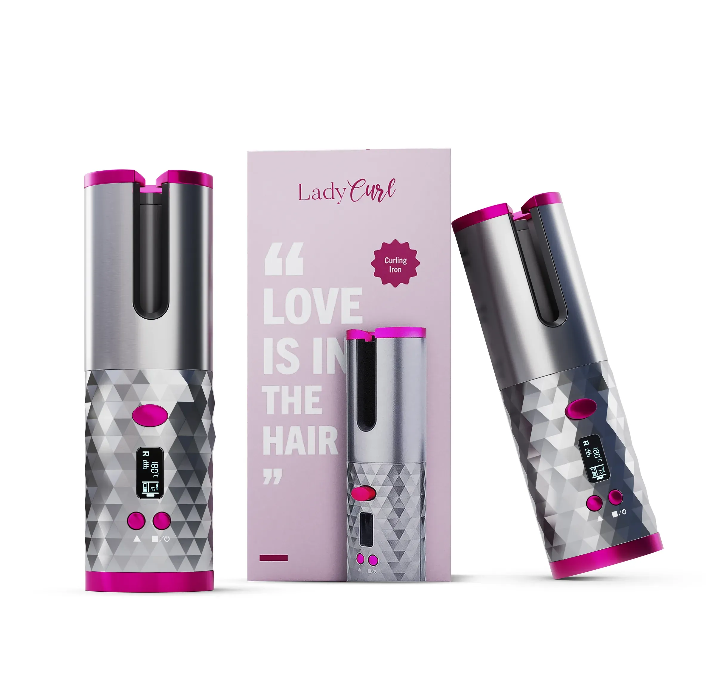 Lady Curl Product detail, 3D product rendering