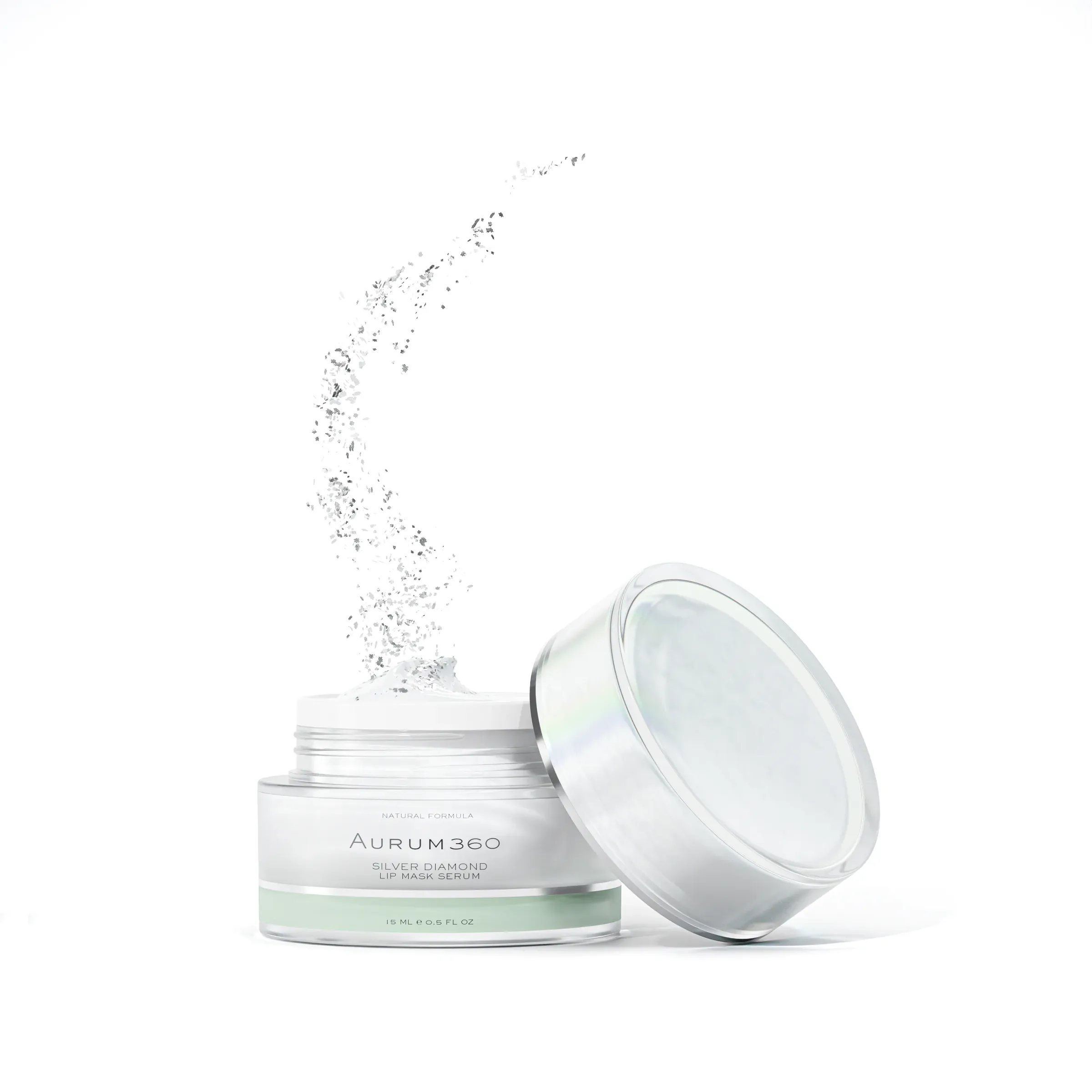 AURUM360 Lipmask Serum & Silver, 3D product rendering