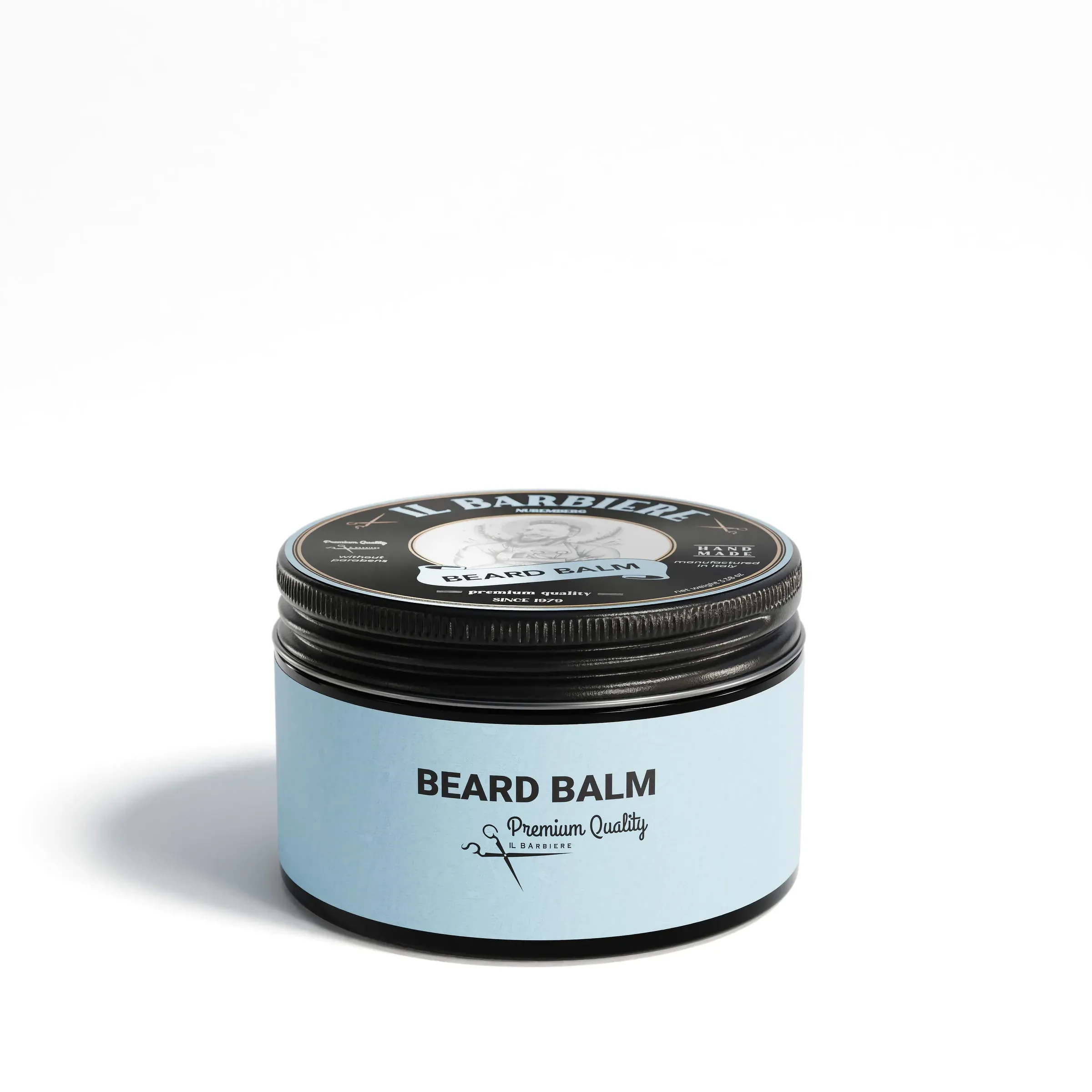 Il Barbiere Beard Balm Wax CamA S, 3D product rendering