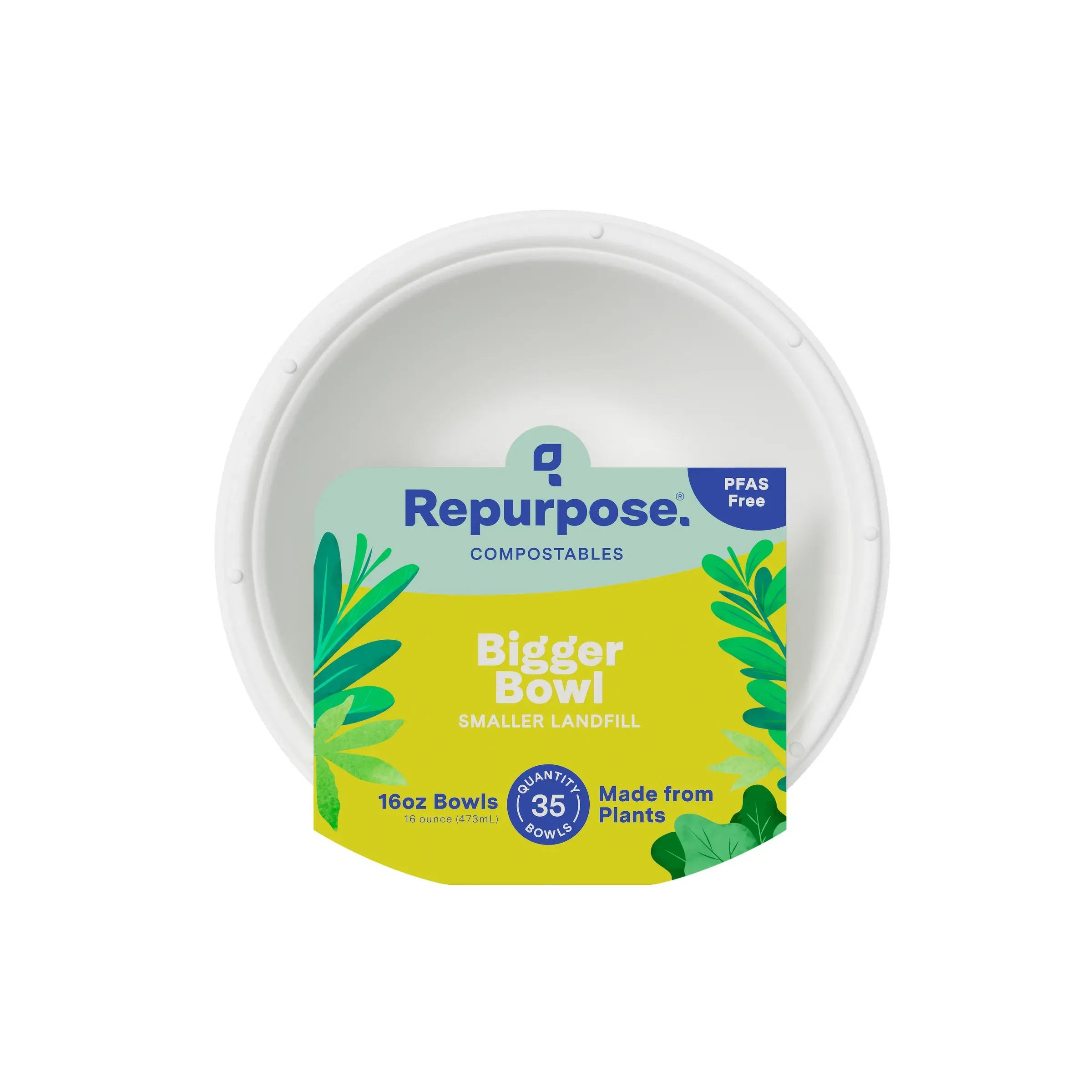 Repurpose Bowls Top View, 3D product rendering
