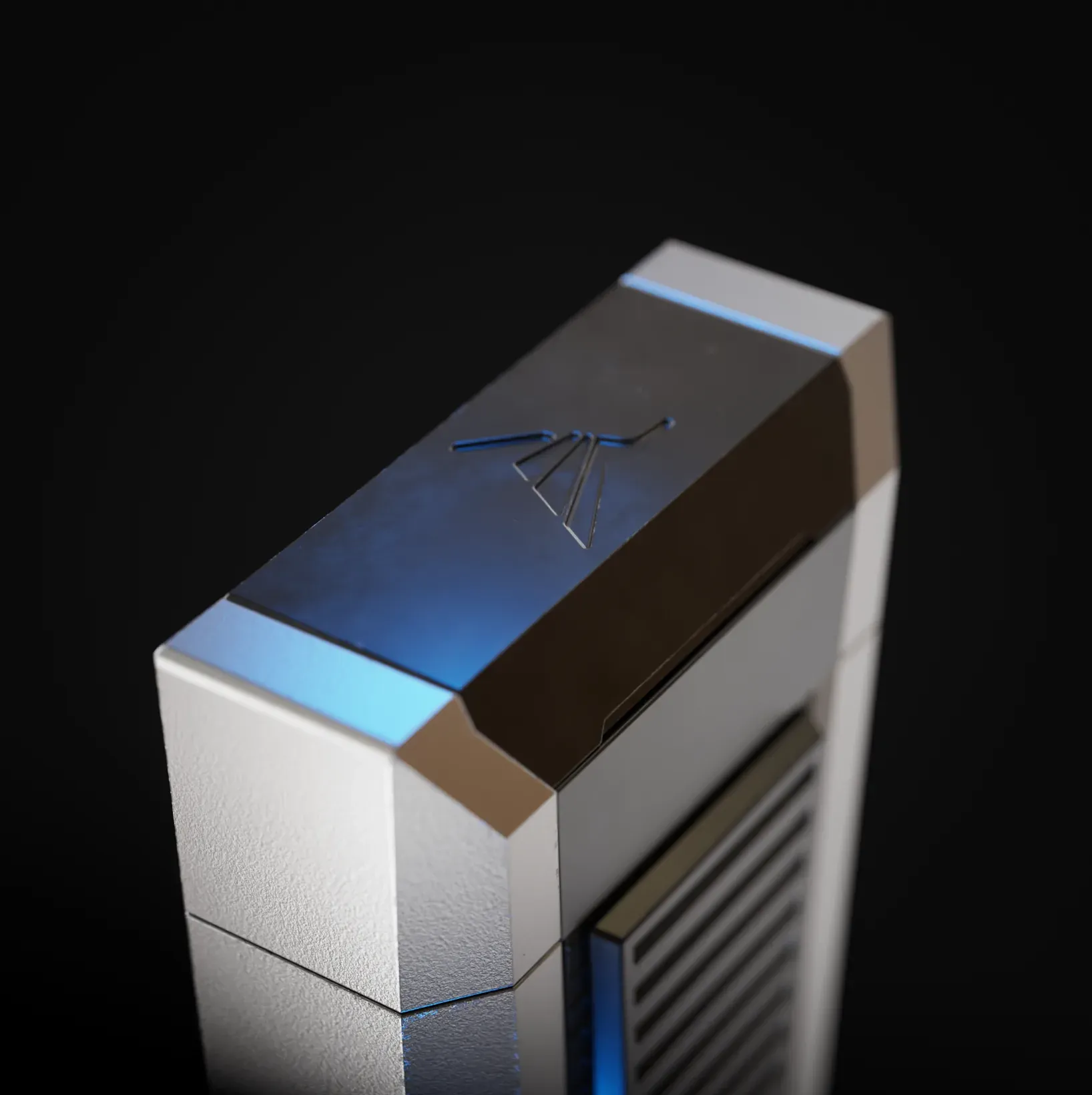 Colibri Lighter Black Background Composition 00002, 3D product rendering