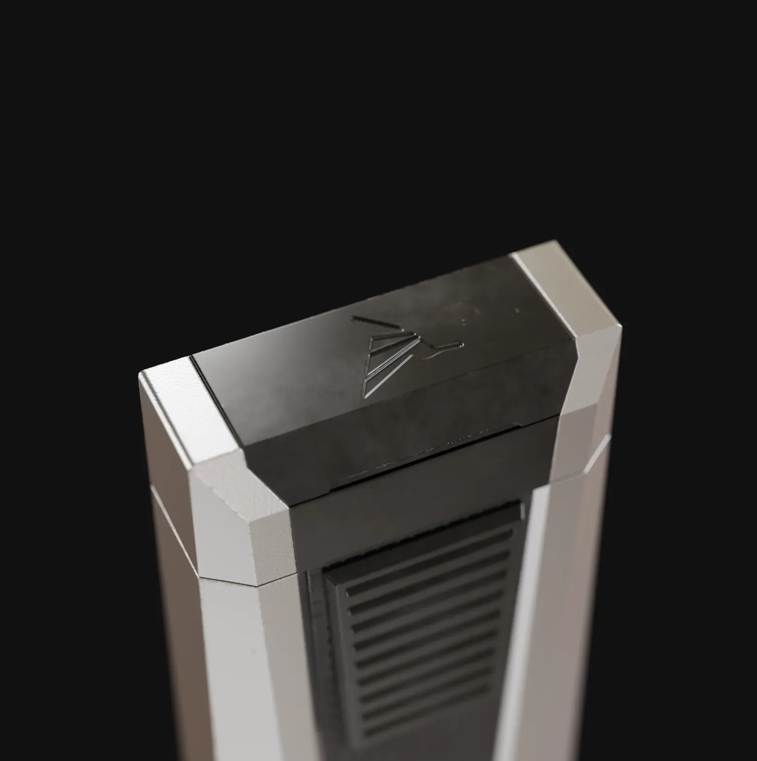 Colibri Lighter Black Background Composition 00007, 3D product rendering