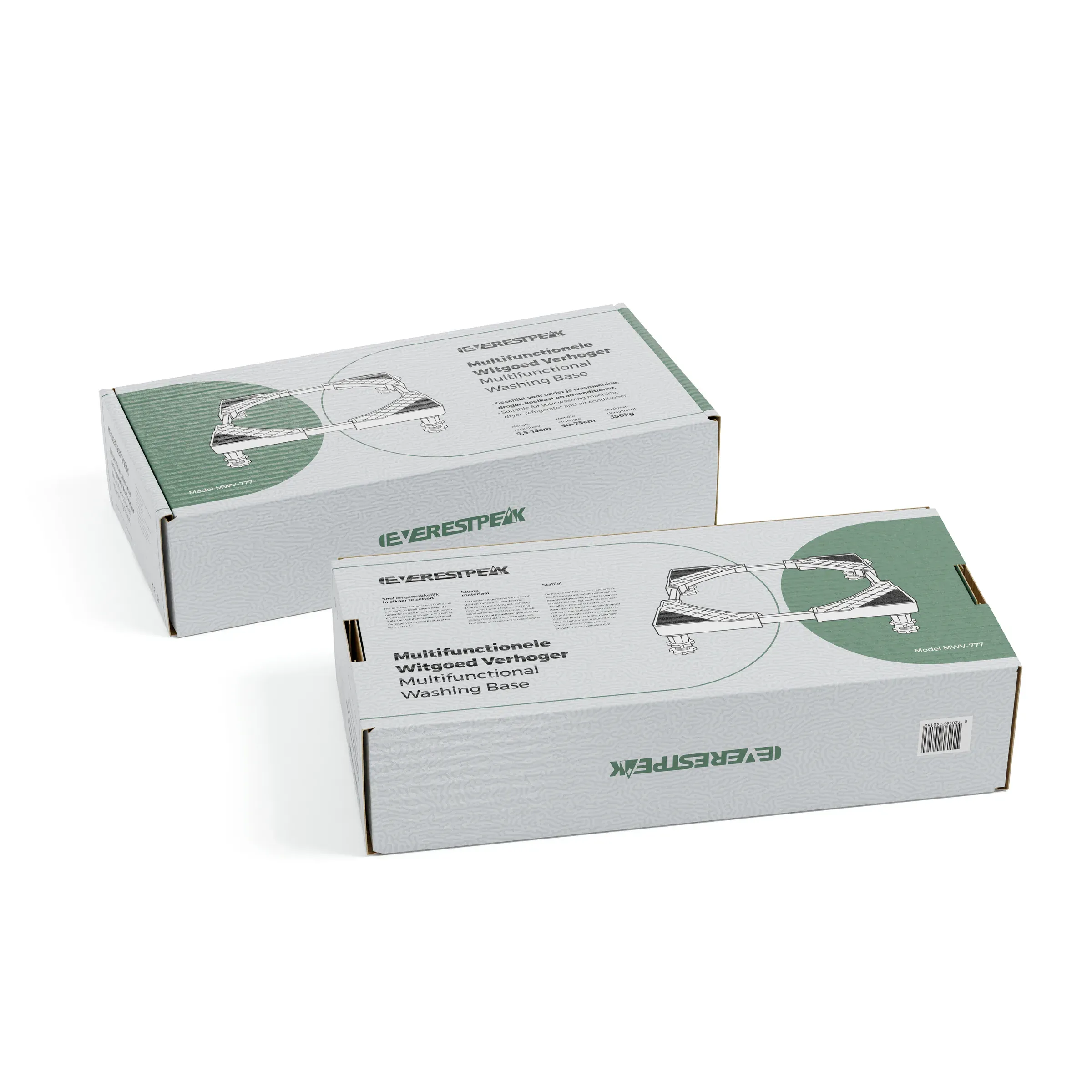 EverestPeak Boxes No Wheels, 3D product rendering