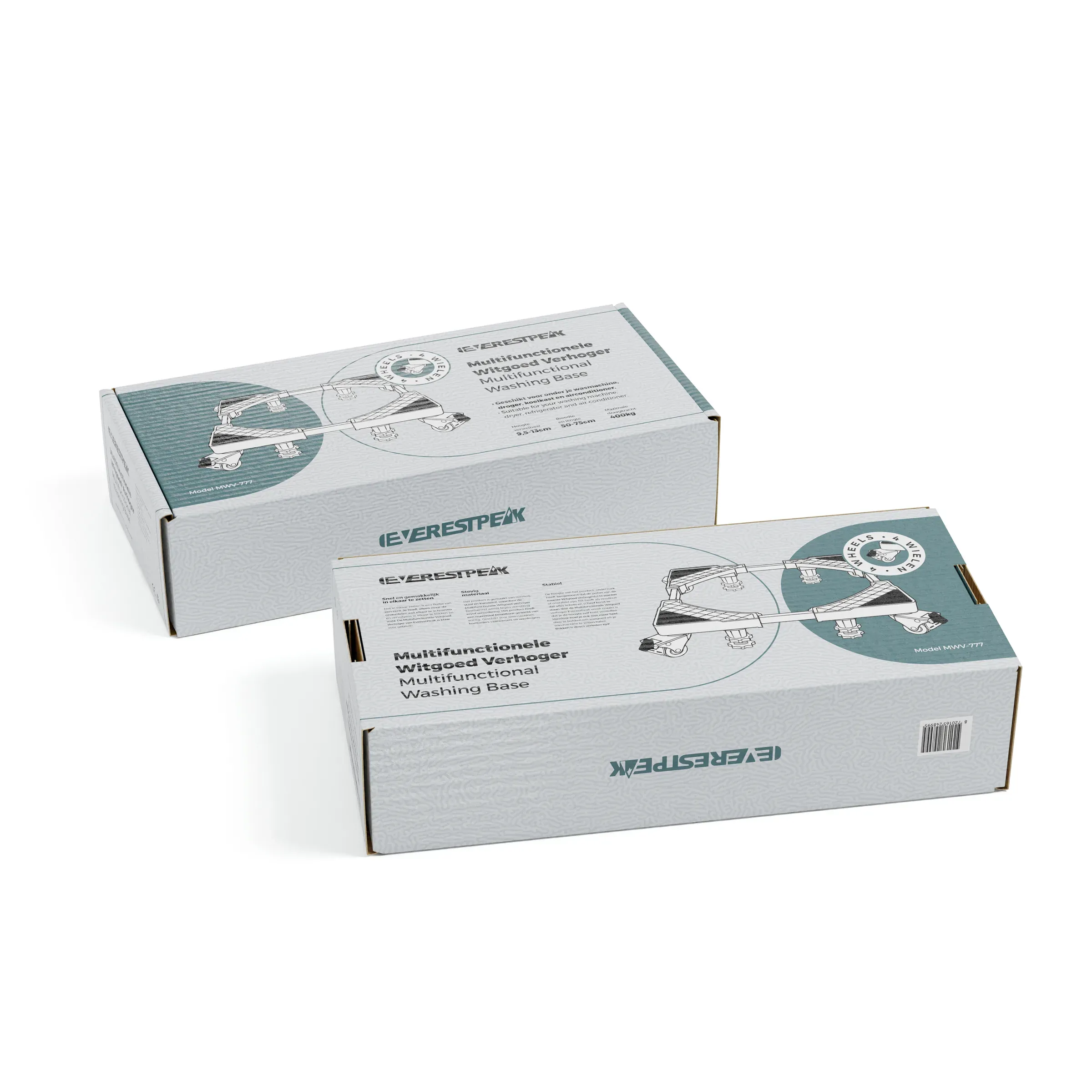 EverestPeak Boxes With Wheels, 3D product rendering
