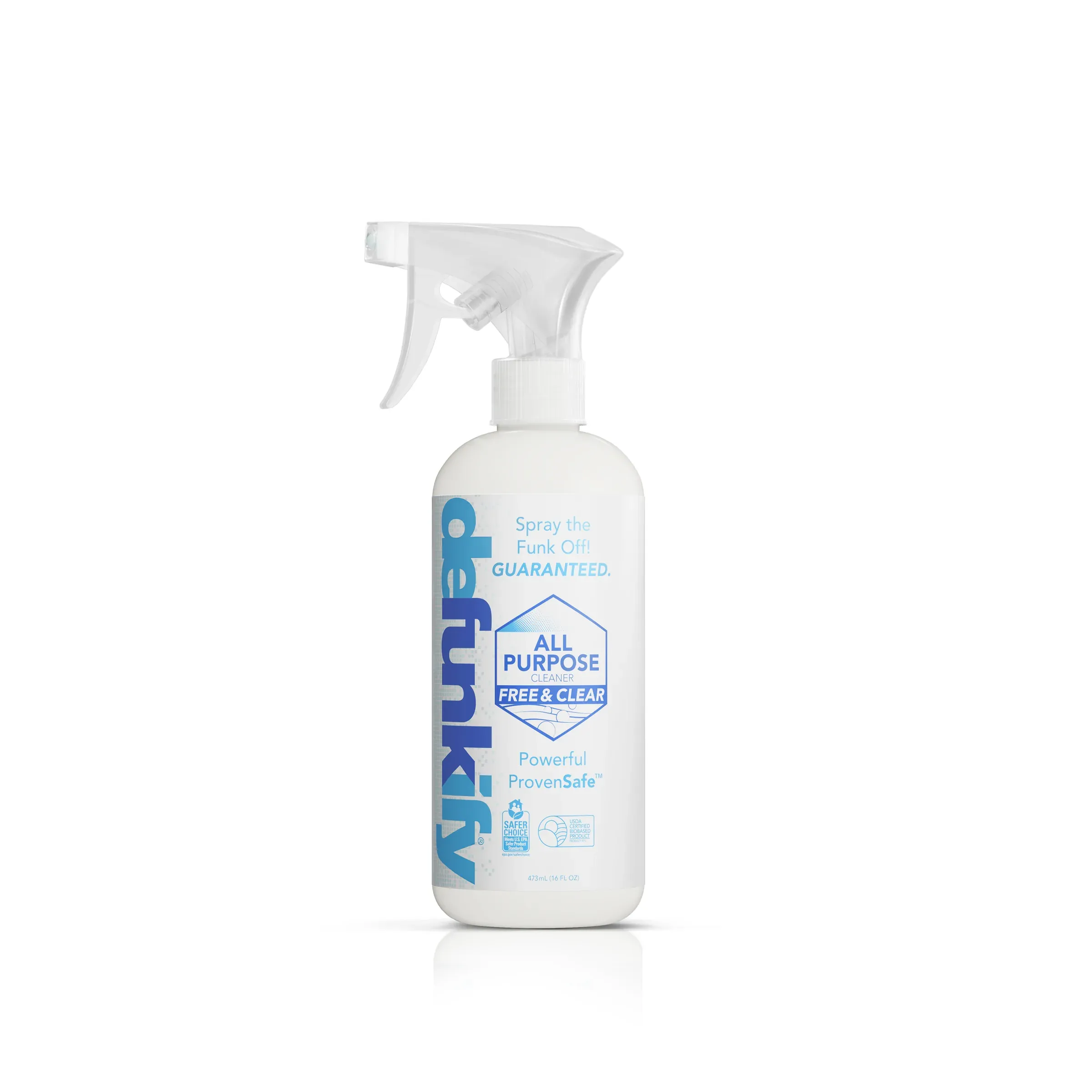 Defunkify Free And Clear Spray Front, 3D product rendering