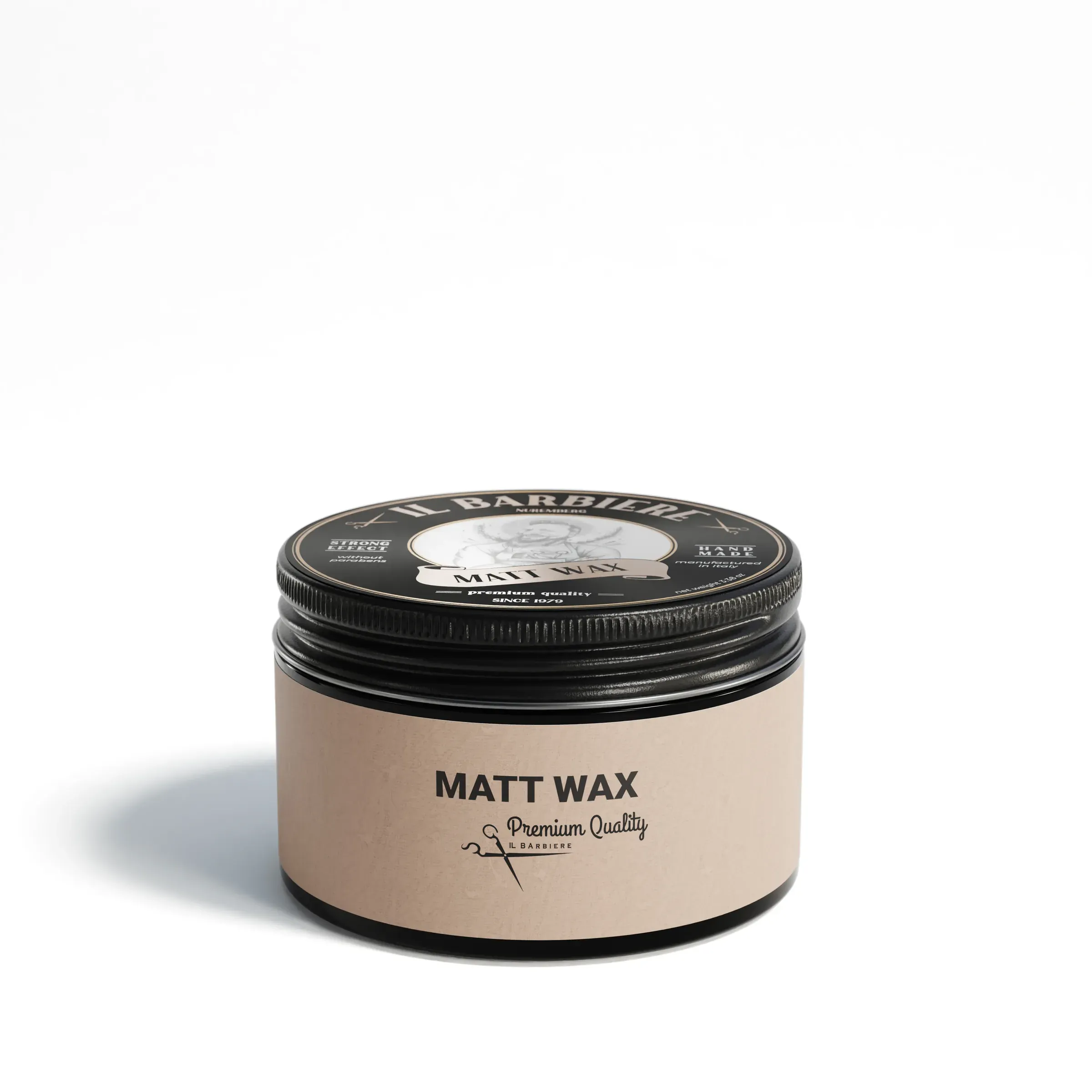 Il Barbiere Matt Wax CamA, 3D product rendering