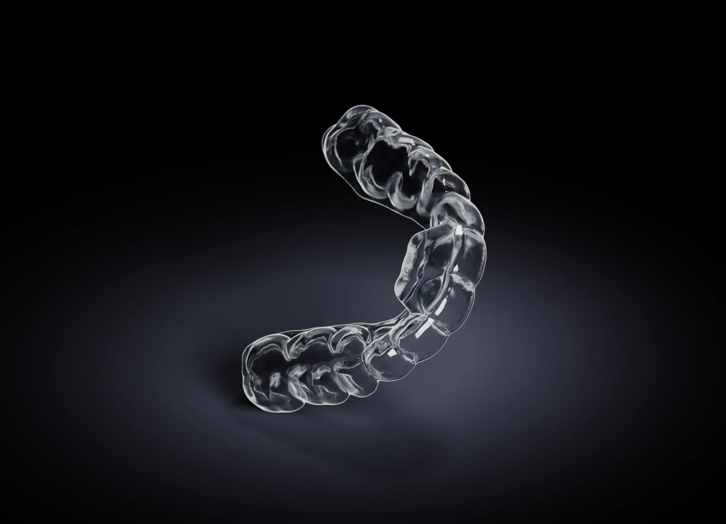 Dental Appliance Orthodontical Brace (Glass), 3D product rendering
