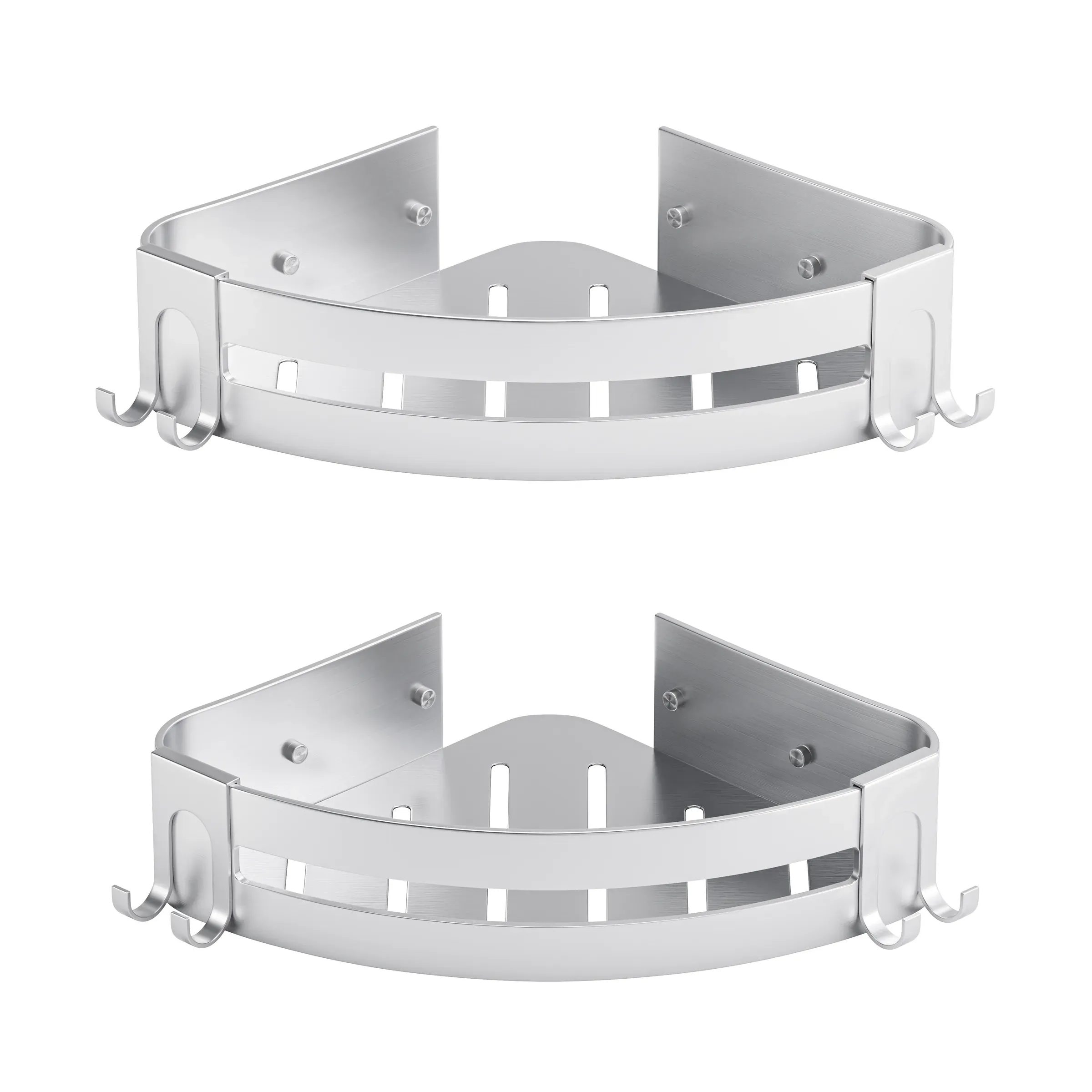 Shower Baskets Shower Trays Silver, 3D product rendering