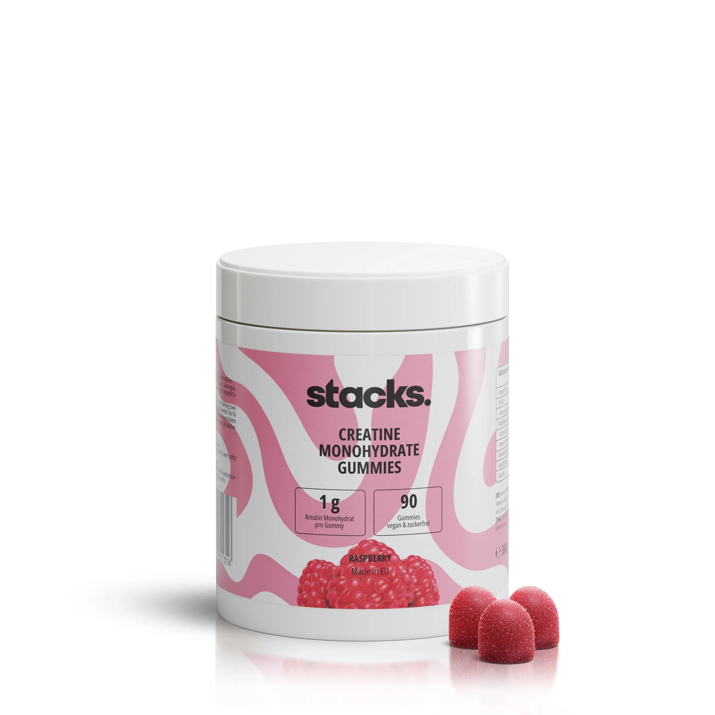 stacks Stack Front Package With Gummies, 3D product rendering