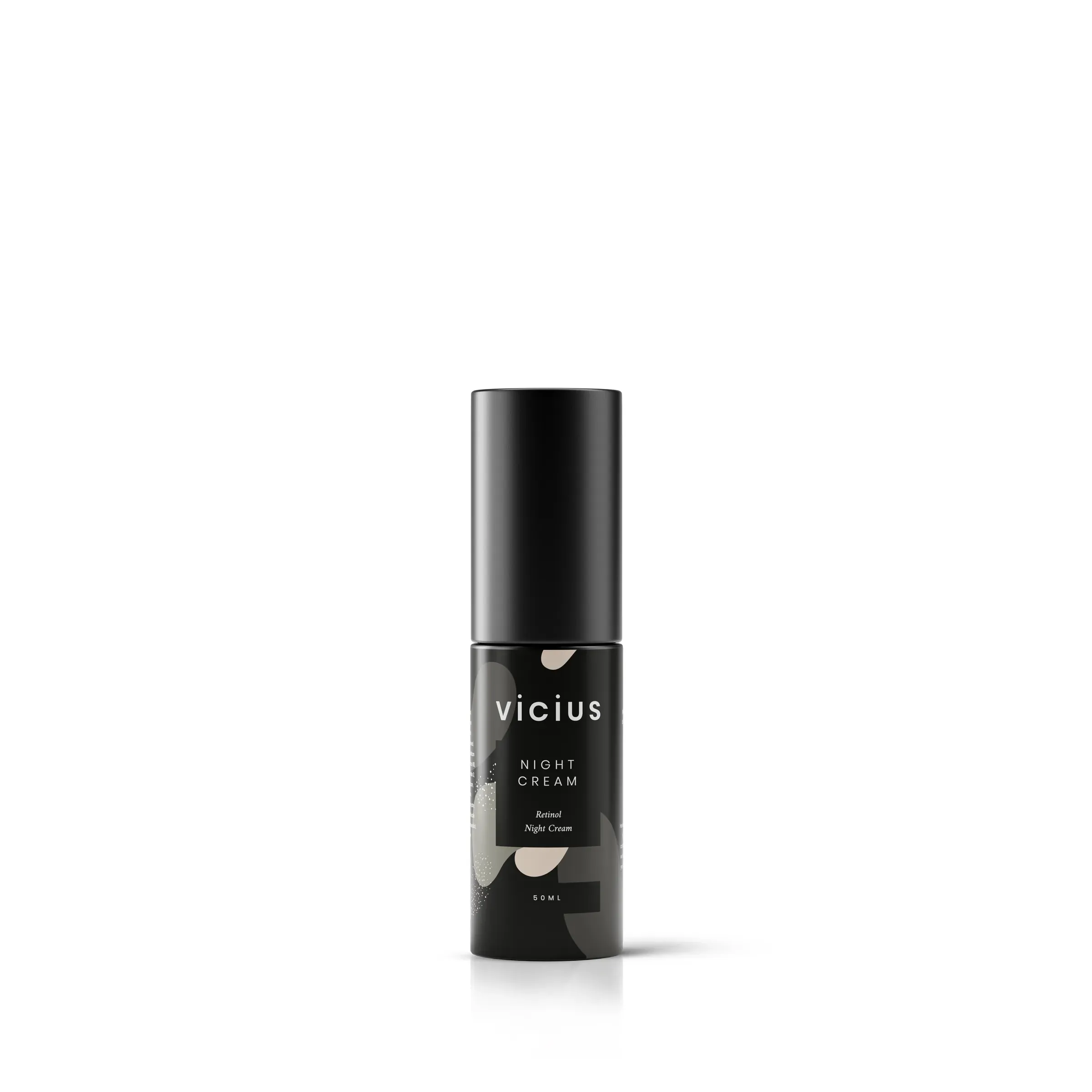 Vicius Night Cream Single shot, 3D product rendering