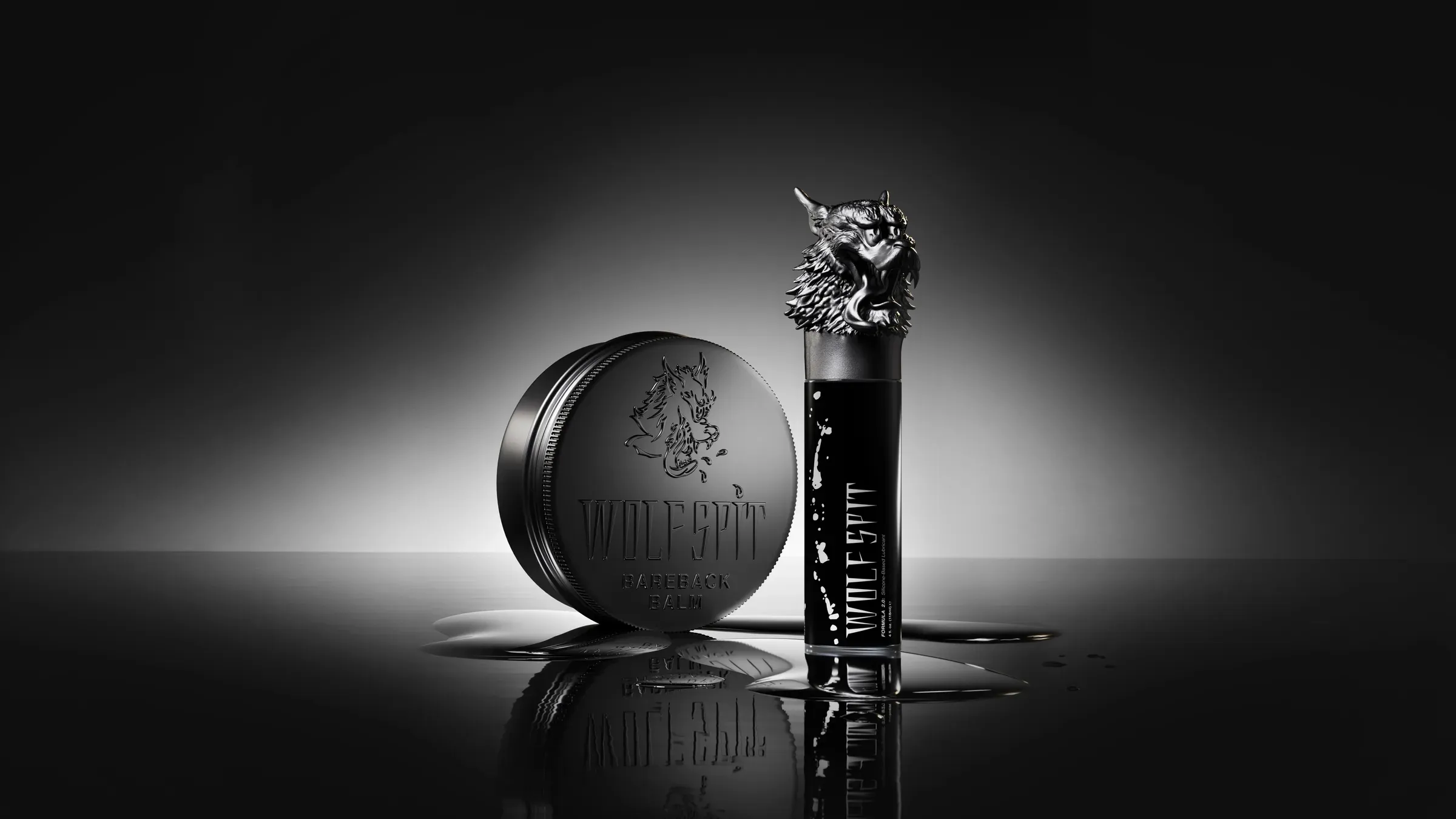 Wolf Spit Wolfspit Can+WolfHead, 3D product rendering