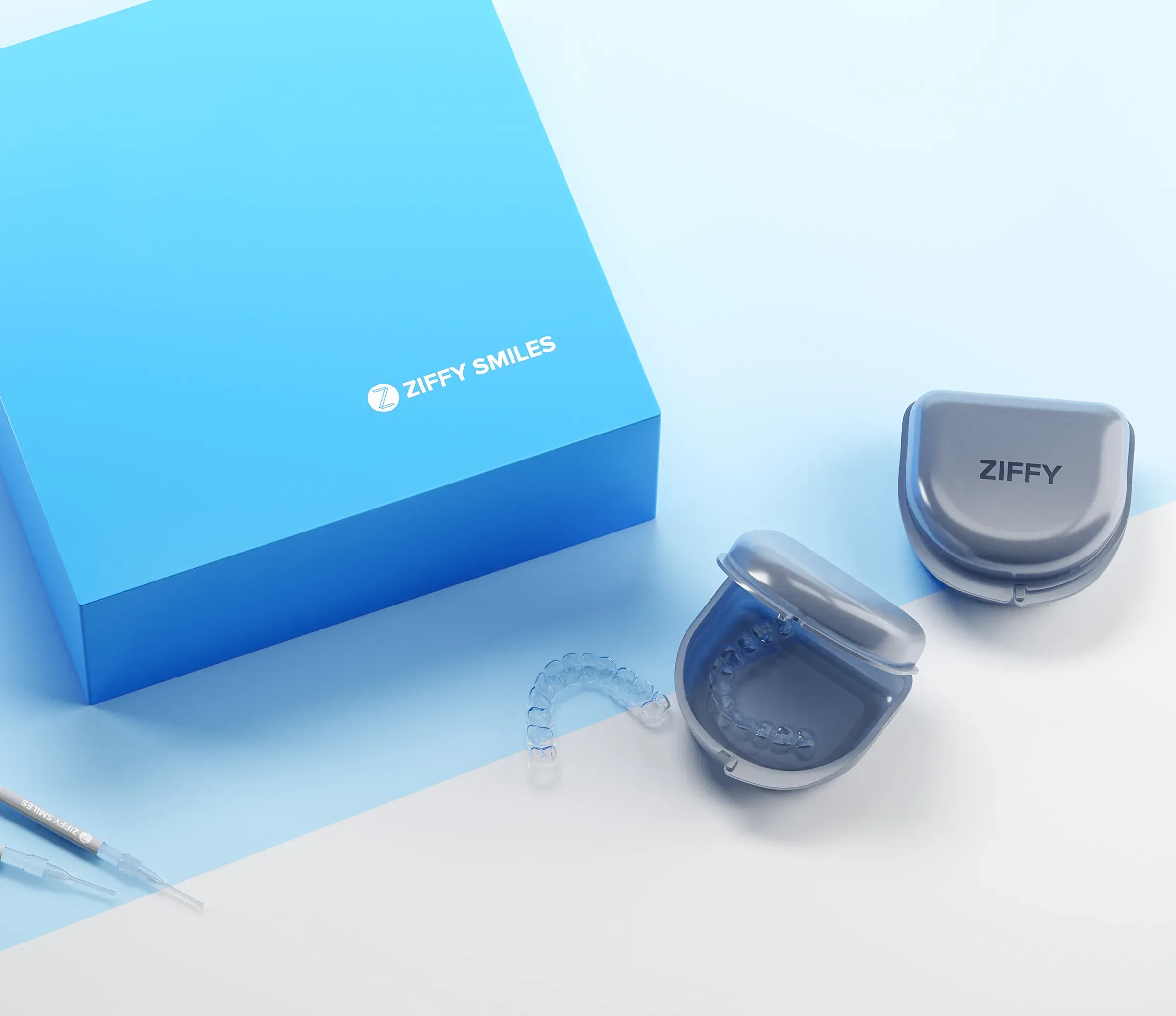 Ziffy Smiles Ziffy Smile Aqua, 3D product rendering