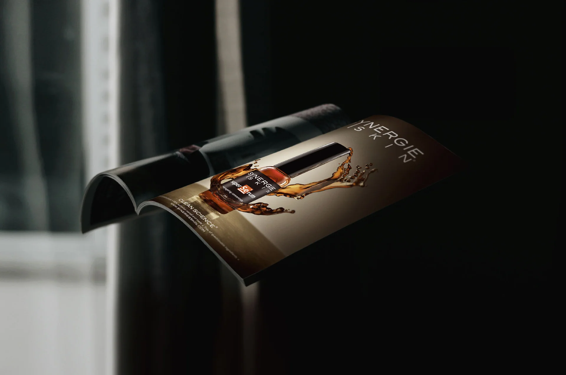 Kimagin product imagery presented in a magazine spread